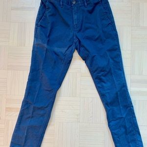 Banana Republic Men’s Aiden Mini Dobby Stretch Pants (Navy/Blue, 29x30)